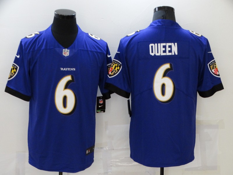 Men Baltimore Ravens #6 Queen Purple Nike Vapor Untouchable Limited 2021 NFL Jersey->baltimore ravens->NFL Jersey